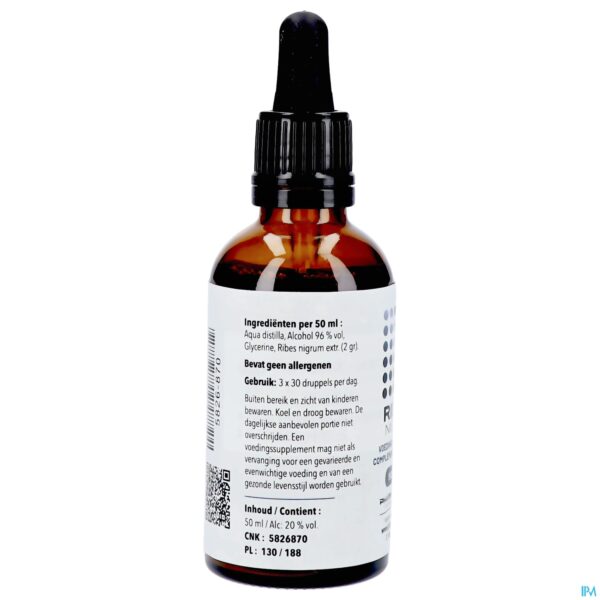 Packshot Ribes Nigrum Druppels 50ml Pharmanutrics