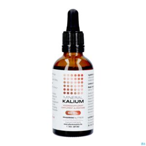 Packshot Mineraal Kalium Druppels 50ml Pharmanutrics