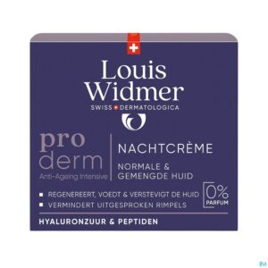 Packshot Widmer Proderm Nachtcrème Zonder Parfum 50ml