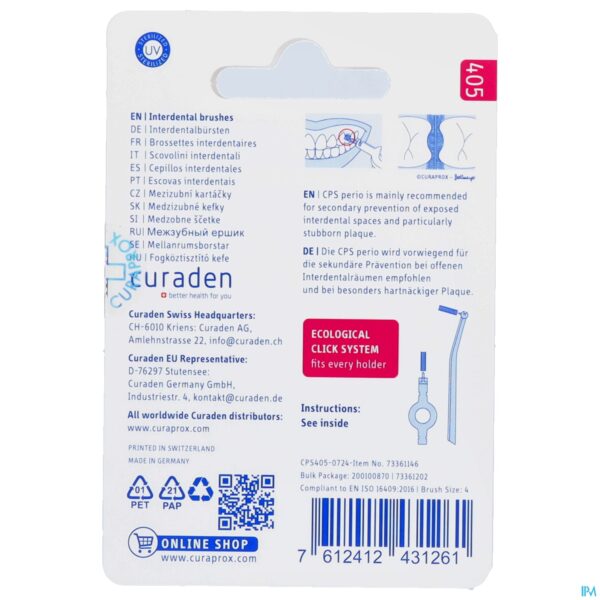 Packshot Curaprox Cps 405 Perio Cherry Pink Refill 4