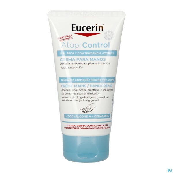 Packshot Eucerin Atopicontrol Handcreme Tube 75ml Nf