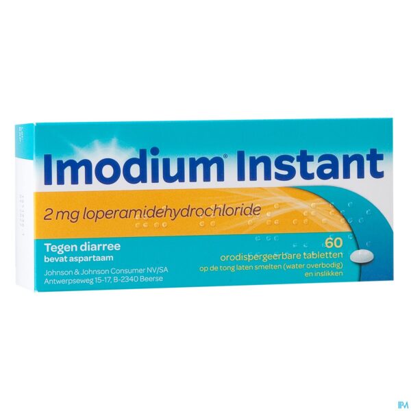 Packshot Imodium Instant Smelttabl 60 Packshot Imodium Instant Smelttabl 60