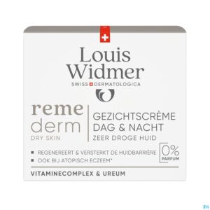 Packshot Widmer Remederm Gezichtscrème Dag & Nacht Zonder Parfum 50ml