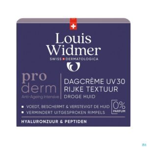 Packshot Widmer Proderm Dagcrème Uv 30 Rijke Textuur Zonder Parfum 50ml