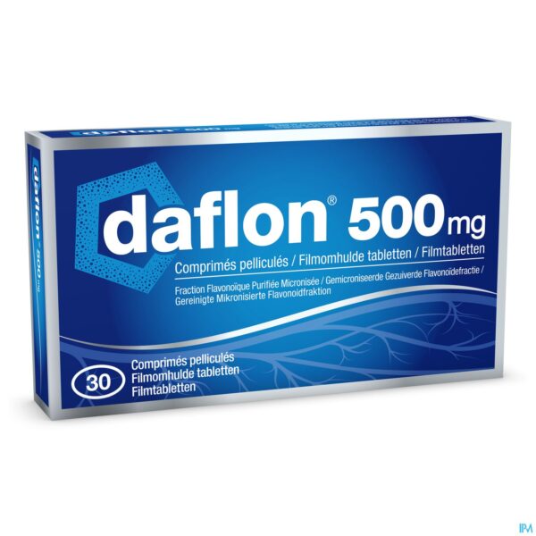 Packshot Daflon 500 Comp 30 X 500mg Packshot Daflon 500 Comp 30 X 500mg