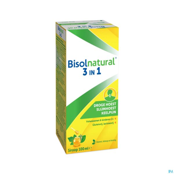 Packshot Bisolnatural Siroop 100ml Packshot Bisolnatural Siroop 100ml