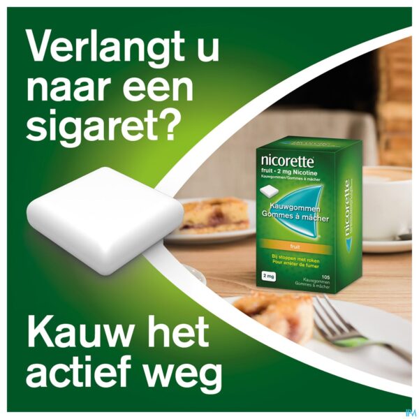 Lifestyle_image Nicorette Fruit Kauwgom Suikervrij 105x2mg Lifestyle_image Nicorette Fruit Kauwgom Suikervrij 105x2mg