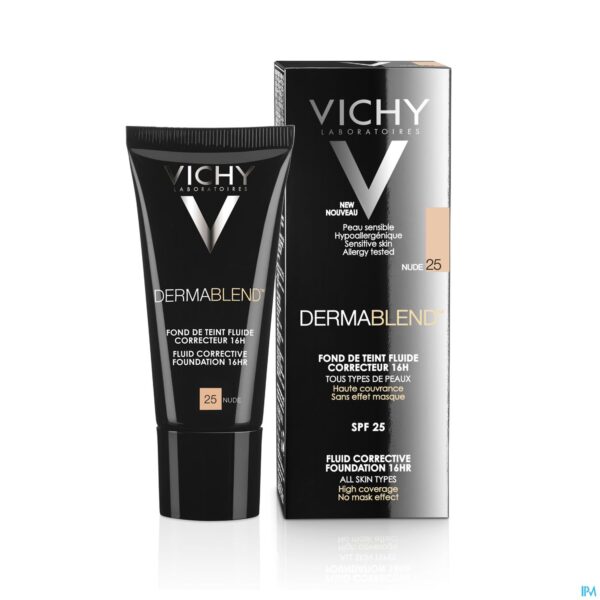 Productshot Vichy Fdt Dermablend Fluide 25 Nude 30ml