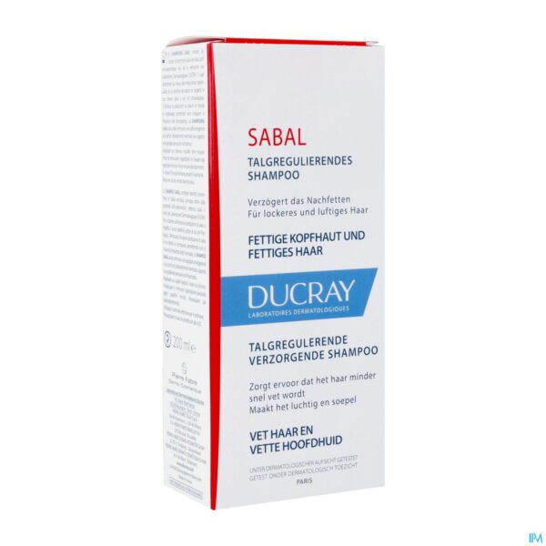 Packshot Ducray Sabal Sh Talgregulerende Verzorg. 200ml Packshot Ducray Sabal Sh Talgregulerende Verzorg. 200ml