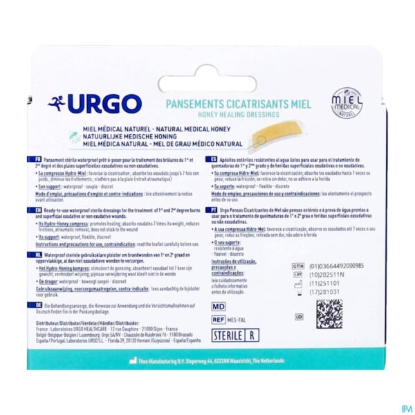 Packshot Urgo Genezende Pleisters Honing 5