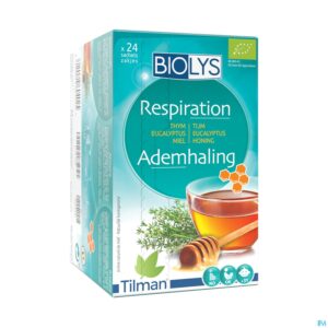 Packshot Biolys Tijm Eucalyptus Honing Zakje 24