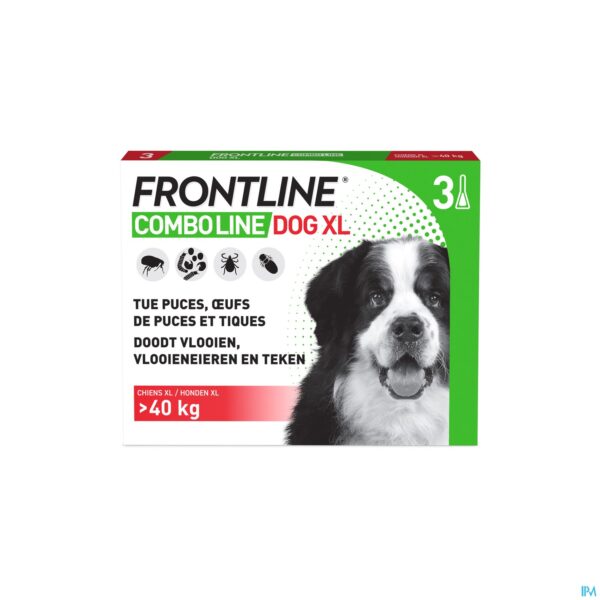 Packshot Frontline Combo Line Dog Xl >40kg 3x4,02ml