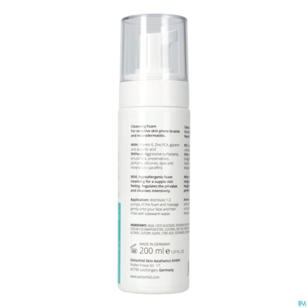 Packshot Zeitschild Cleansing Foam 200ml Packshot Zeitschild Cleansing Foam 200ml