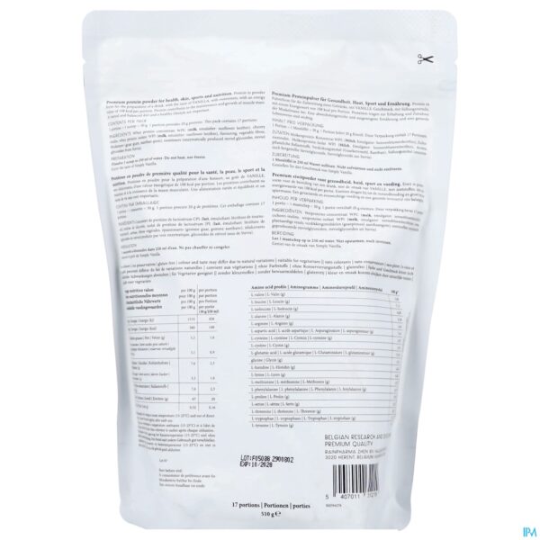 Packshot RAINPHARMA SIMPLY VANILLA 510 G