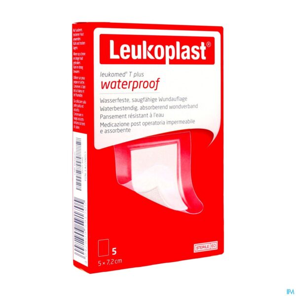 Packshot Leukomed T Plus 5cmx7,2cm 5 Leukoplast