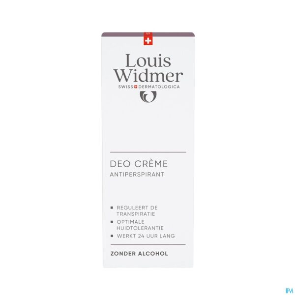 Packshot Widmer Deo Crème Antiperspirant 40ml