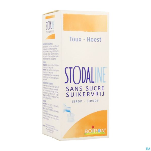 Packshot Stodaline Suikervrij Siroop 200ml Boiron
