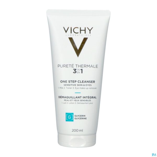 Packshot Vichy Pt 3in1 Makeup Verwijder.huid&ogen Gev.200ml