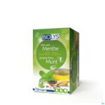 Productshot Biolys Groene Thee Munt Zakje 24