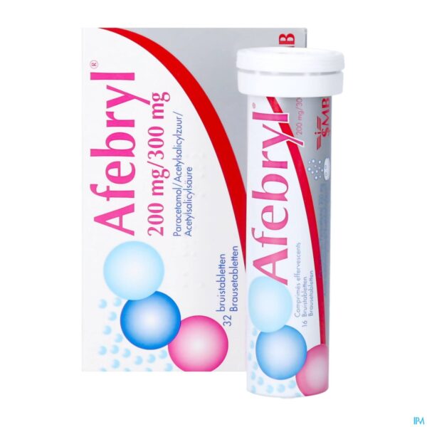 Productshot Afebryl 200mg/300mg Bruistabl 32 Nf