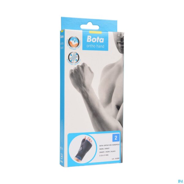 Packshot Bota Ortho Handpolsbandage 505 Zwart N2 Packshot Bota Ortho Handpolsbandage 505 Zwart N2