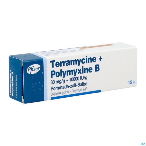 Packshot Terramycine Ung Derm 15g Packshot Terramycine Ung Derm 15g