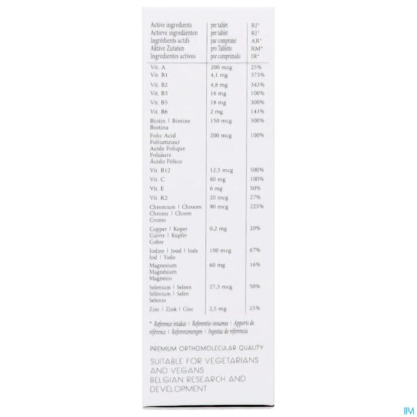 Packshot RAINPHARMA MULTIVITAMIN 30 TABL