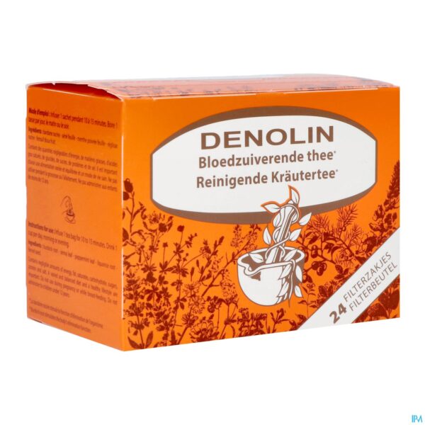 Packshot Denolin Thee Bloedzuiverende Zak 24 Packshot Denolin Thee Bloedzuiverende Zak 24