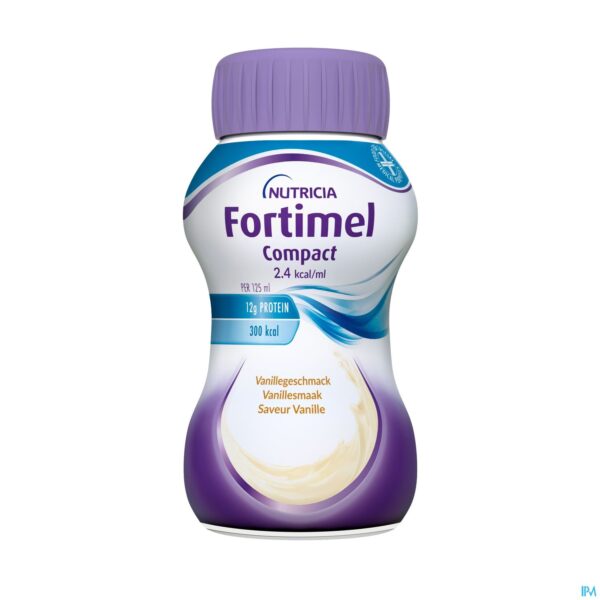 Productshot Fortimel Compact 2.4kcal Vanille 4x125ml