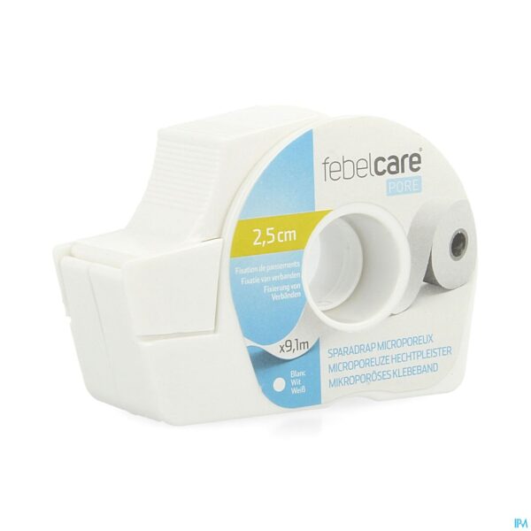 Packshot Febelcare Pore Micropor. Hechtpleister 25mmx9,14m