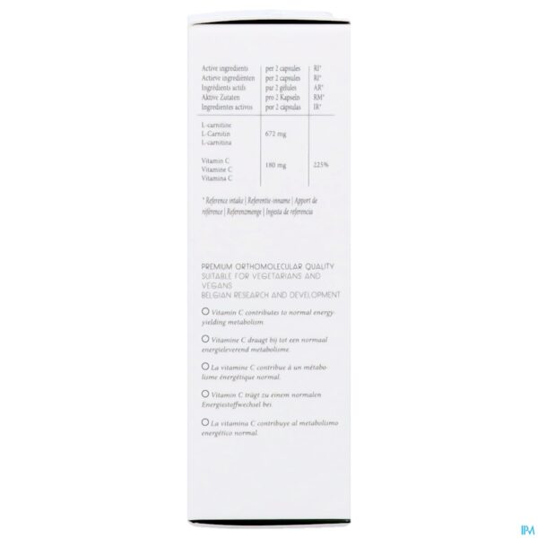 Packshot RAINPHARMA CARNITINE 60 CAPS