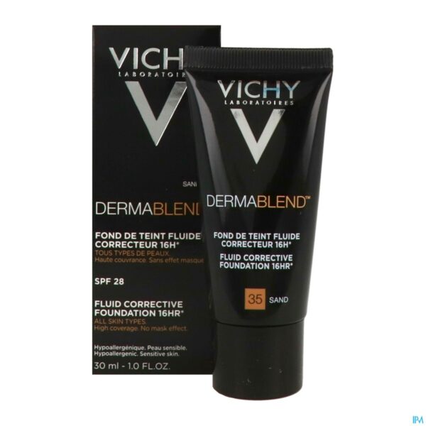 Productshot Vichy Fdt Dermablend Fluide 35 Sand 30ml