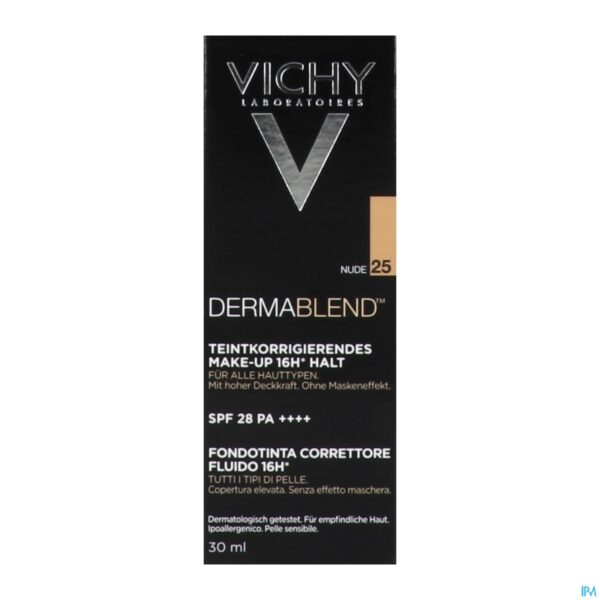 Packshot Vichy Fdt Dermablend Fluide 25 Nude 30ml