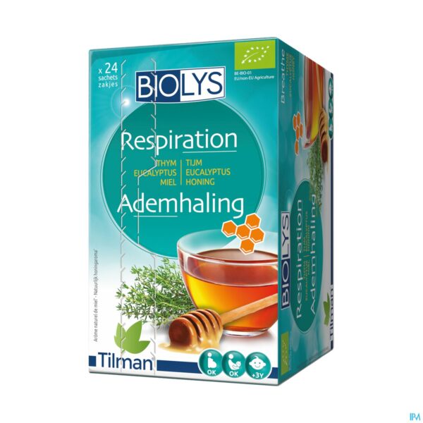 Packshot Biolys Tijm Eucalyptus Honing Zakje 24