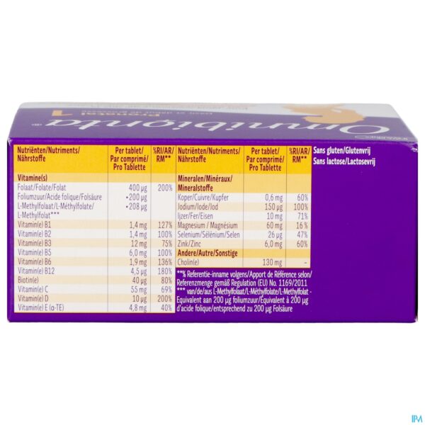 Packshot Omnibionta Pronatal 1kinderwens Zwang. 8wek Tabl56
