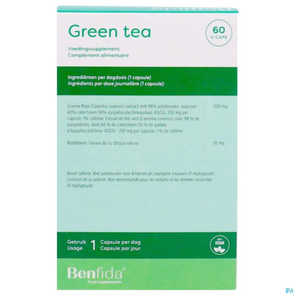 Packshot Benfida Green Tea Caps 60 Nf