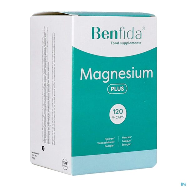 Packshot Benfida Magnesium Plus Caps 120