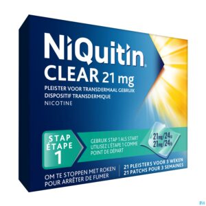 Packshot Niquitin Clear Patches 21 X 21mg
