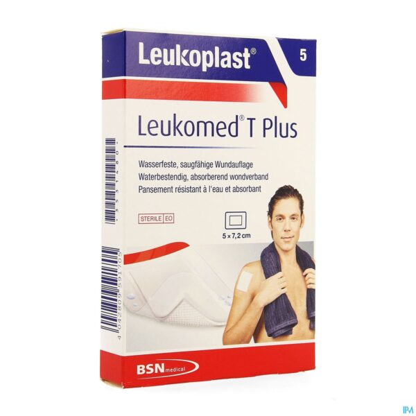 Packshot Leukomed T Plus 5cmx7,2cm 5 Leukoplast