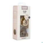 Packshot Bibs 3 Fopspeen Duo Vanilla&dark Oak