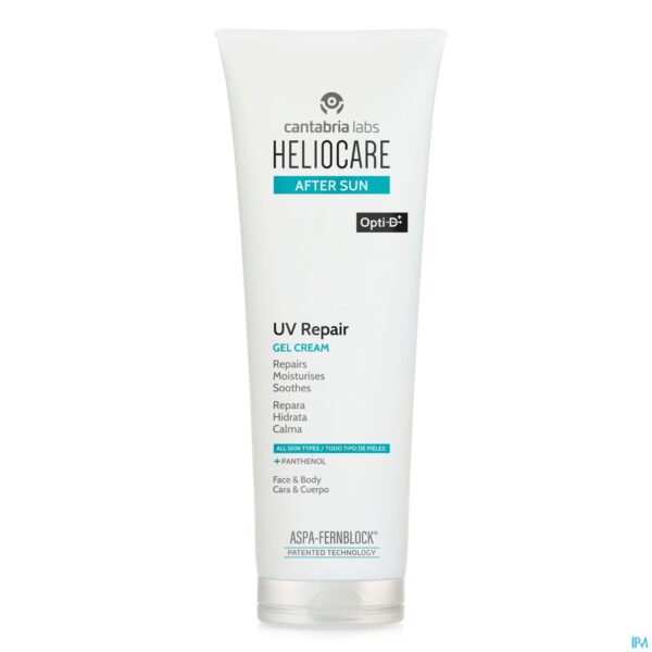Packshot Heliocare After Sun Uv Repair Gel Cream Tube 250ml
