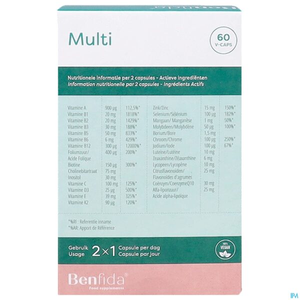 Packshot Benfida Multi Caps 60 Nf