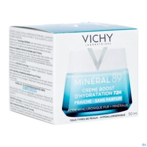 Packshot Vichy Mineral 89 Creme Fris Z/parfum 50ml