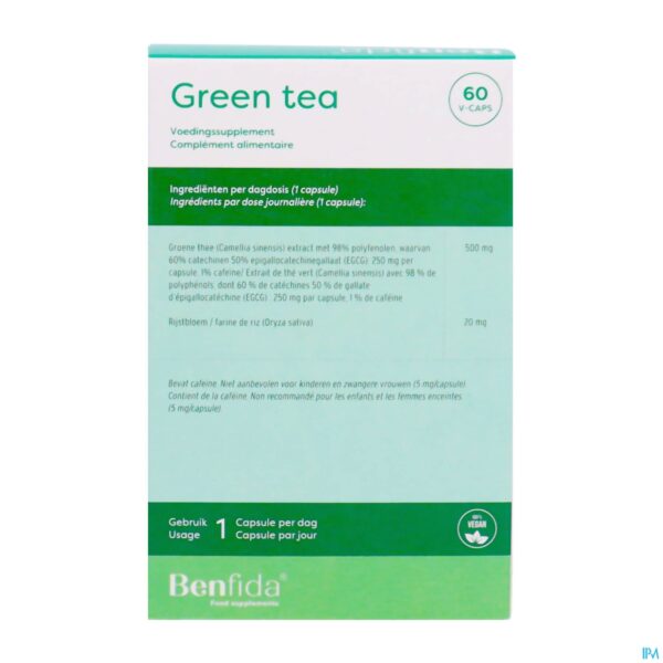 Packshot Benfida Green Tea Caps 60 Nf
