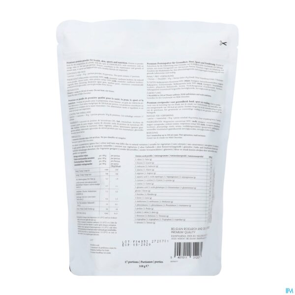 Packshot RAINPHARMA MILK CHOCOLATE 510 G