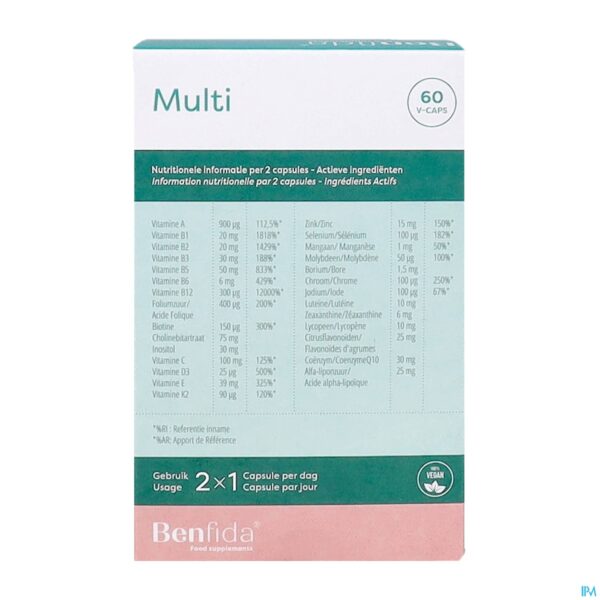 Packshot Benfida Multi Caps 60 Nf