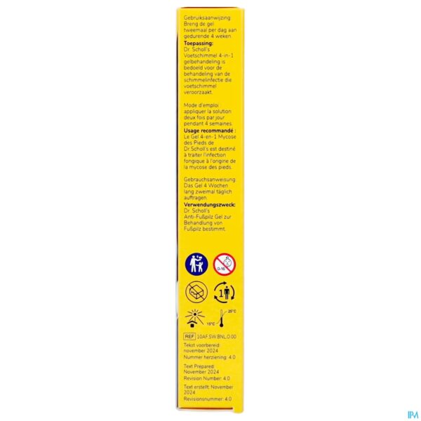 Packshot Scholl Voetschimmel 4-in-1 Gel 10ml