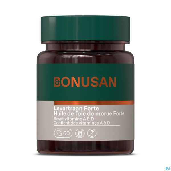 Packshot Levertraan Forte Softcaps 60 Bonusan Packshot Levertraan Forte Softcaps 60 Bonusan