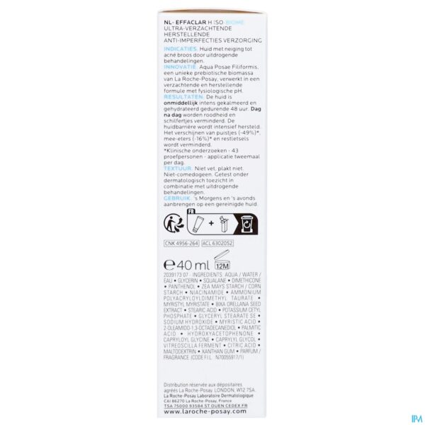 Packshot Lrp Effaclar H Isobiome Creme 40ml Nf