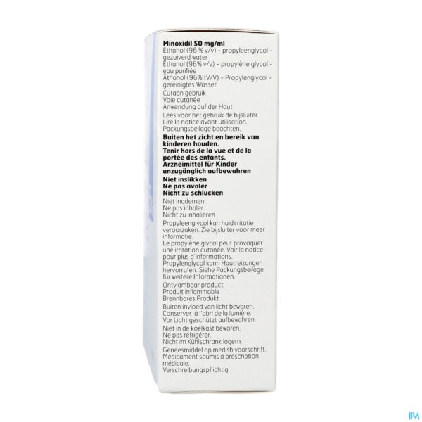 Packshot Minoxidil Biorga 5% Opl Cutaan Koffer Fl 3x60ml